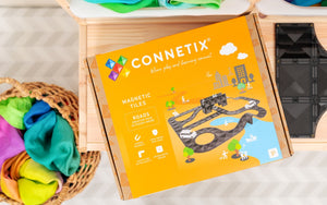 Connetix 48pc Creative Roads Magnetic Tile Pack | 2024 Release | Children of the Wild