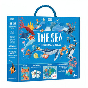 Sassi Junior The Ultimate Atlas and Puzzle Set - The Sea 3D Models and Puzzle | Children of the Wild