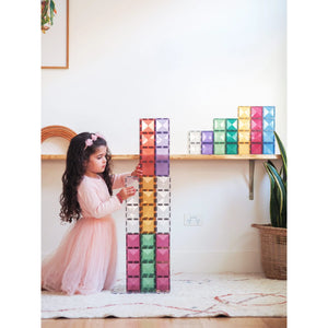 Connetix 24 Piece Pastel Rectangle Magnetic Tiles Pack | Children of the Wild