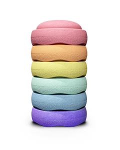 A Stapelstein Pastel Stacking Stone Set of 6 | Children of the Wild