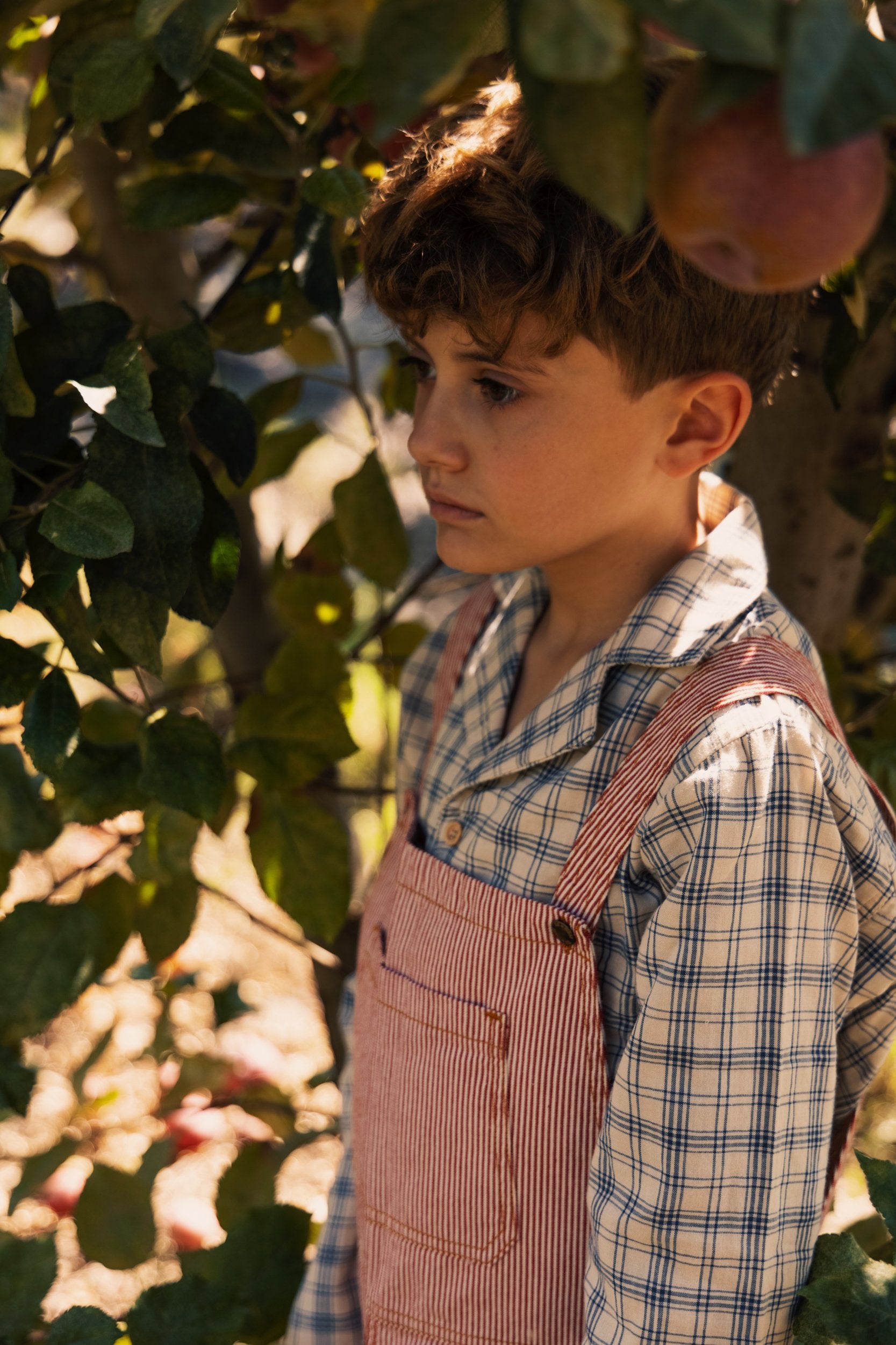 Fin and Vince Classic Overalls Chili Stripes | 30% OFF | Children of the Wild