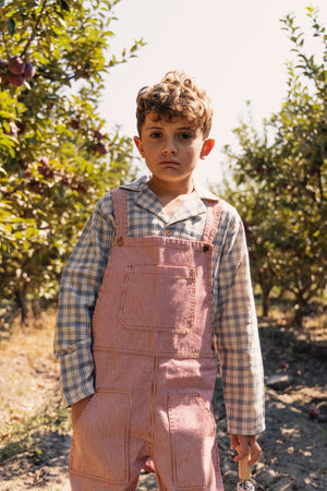 Fin and Vince Classic Overalls Chili Stripes | 30% OFF | Children of the Wild