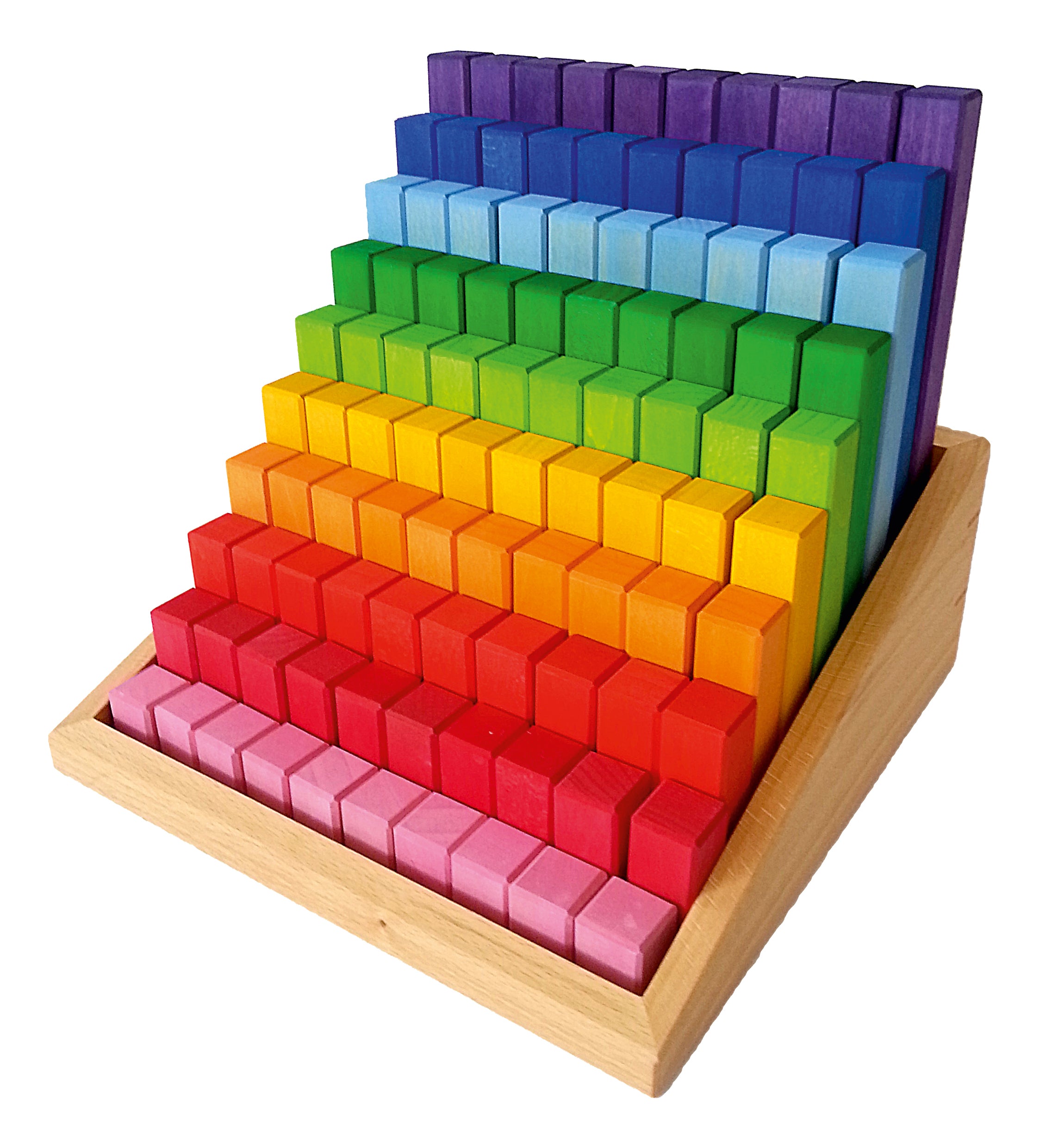 Bauspiel Stepped Colour Blocks 100pc | Children of the Wild