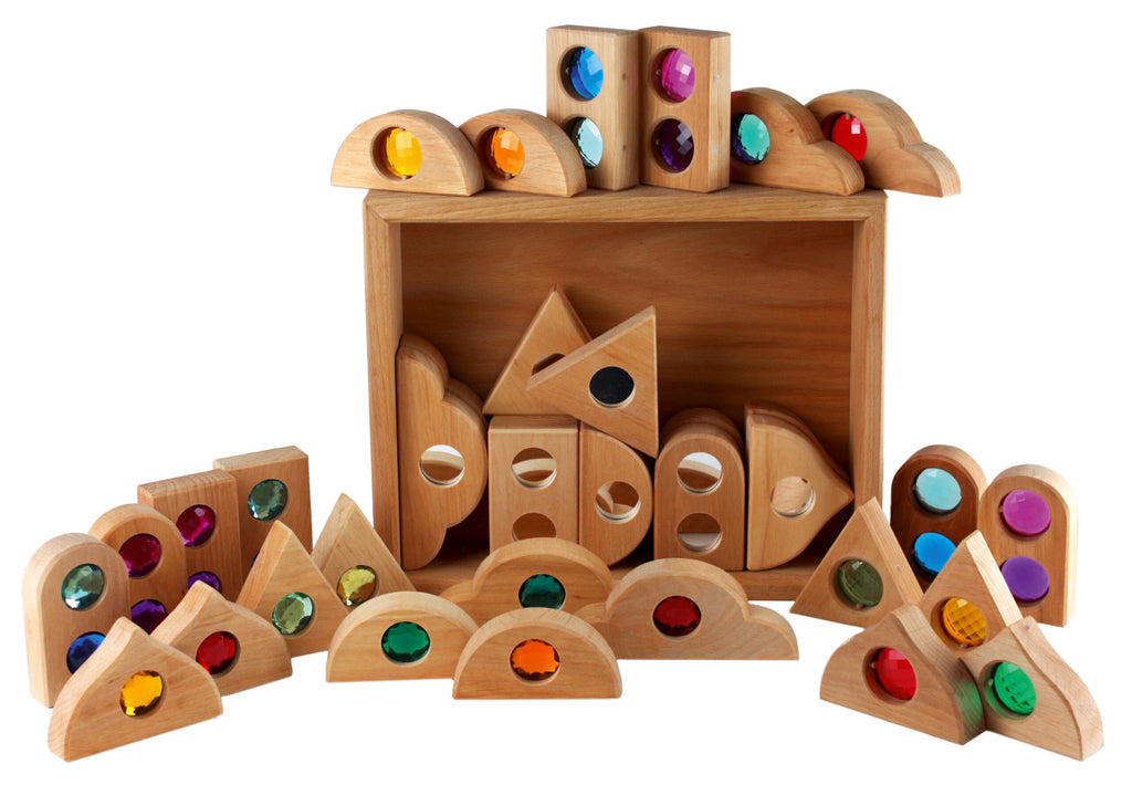 Bauspiel Fairytale Mixed 36 Piece Set with Wooden Box | Children of the Wild