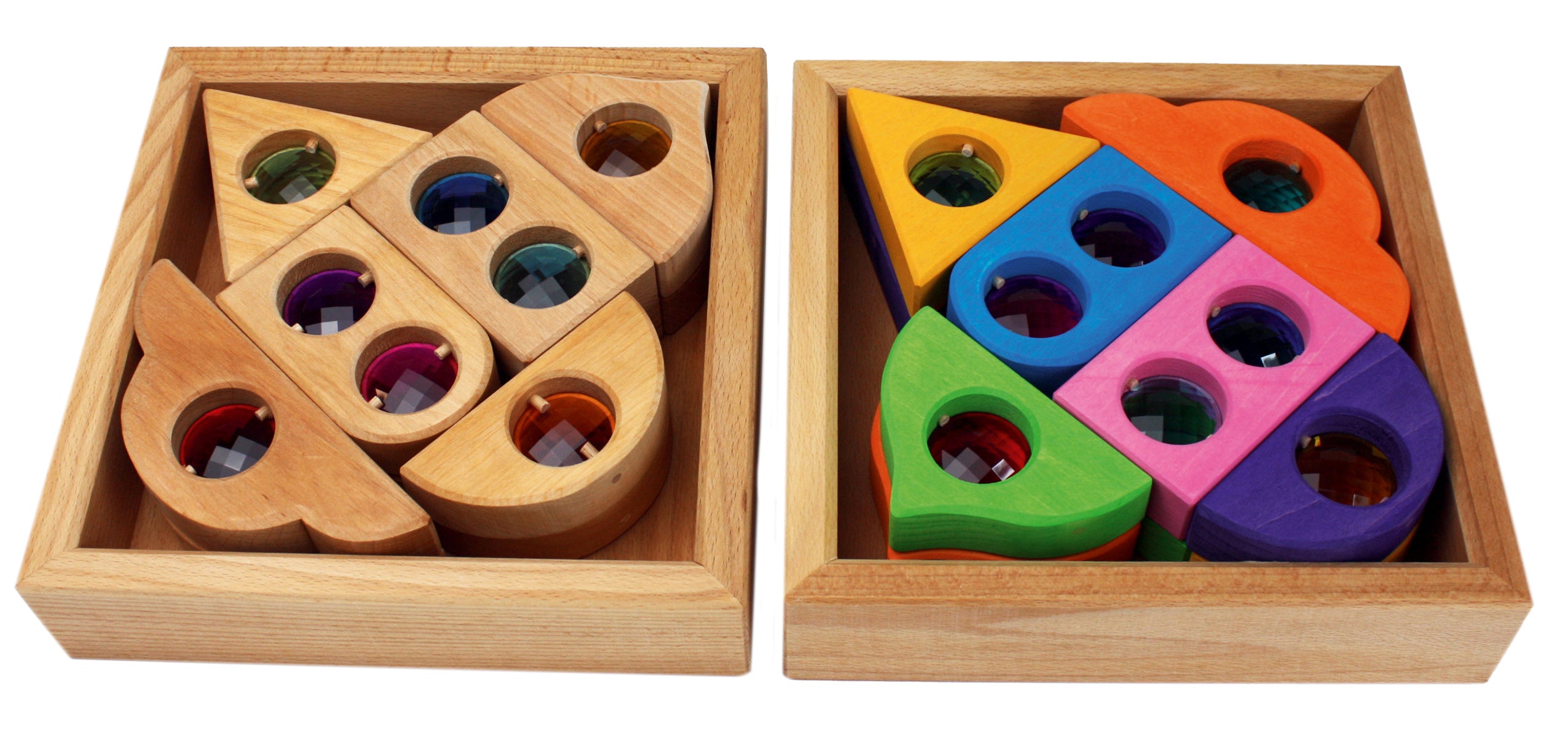 Bauspiel Colourful Fairy Windows 12 Piece Set in Wooden Box | Children of the Wild