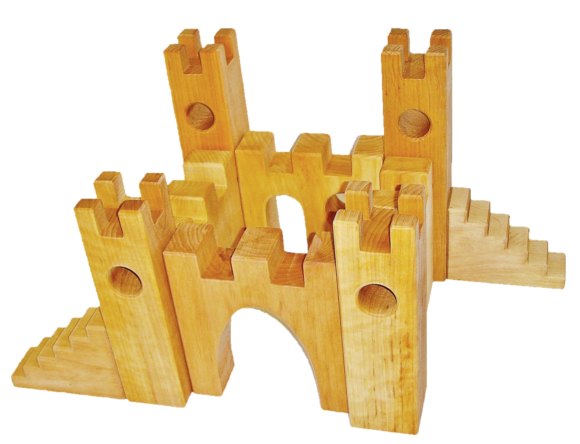 Bauspiel Knights Castle 10 Piece Wooden Block Set | Children of the Wild