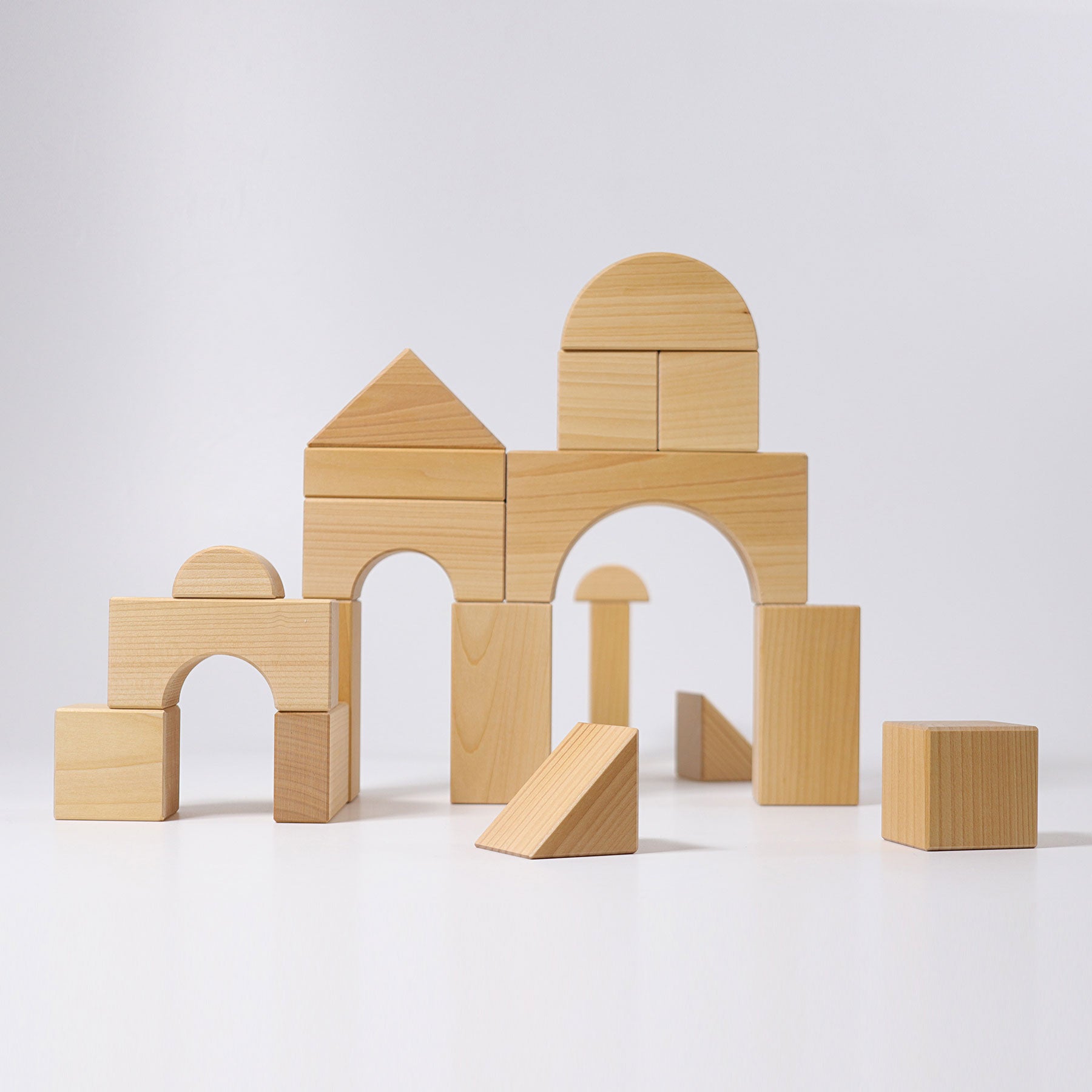 Grimms Giant Natural Building Set | 12+ Months | Wooden Building Sets | Children of the Wild