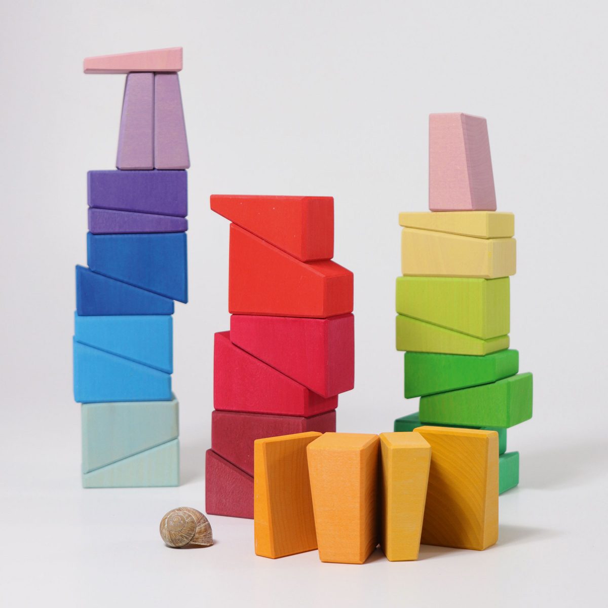 Grimms Sloping Blocks Building Set | Wooden Block Sets | Children of the Wild