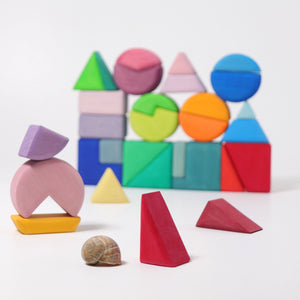 Grimms Triangle, Square, Circle Building Set | Wooden Building Sets | Children of the Wild