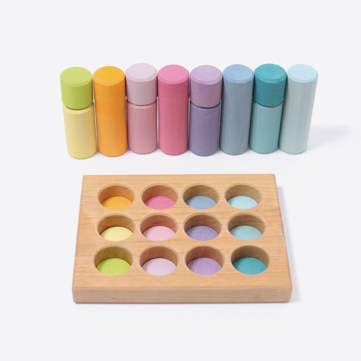 Grimm’s Rollers Small Pastel Sorting Game | Wooden Building Sets | Children of the Wild