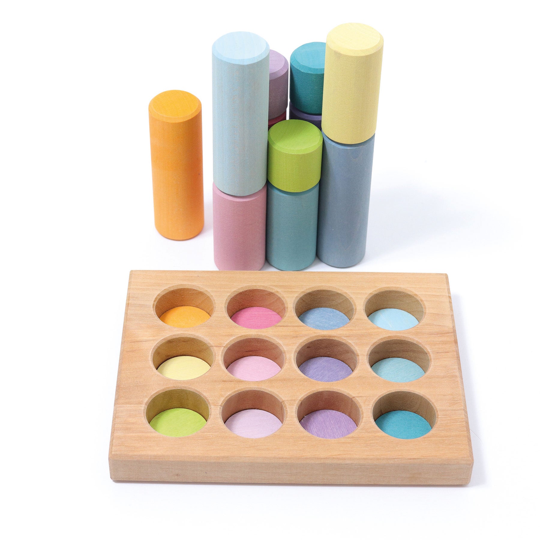 Grimm’s Rollers Small Pastel Sorting Game | Wooden Building Sets | Children of the Wild