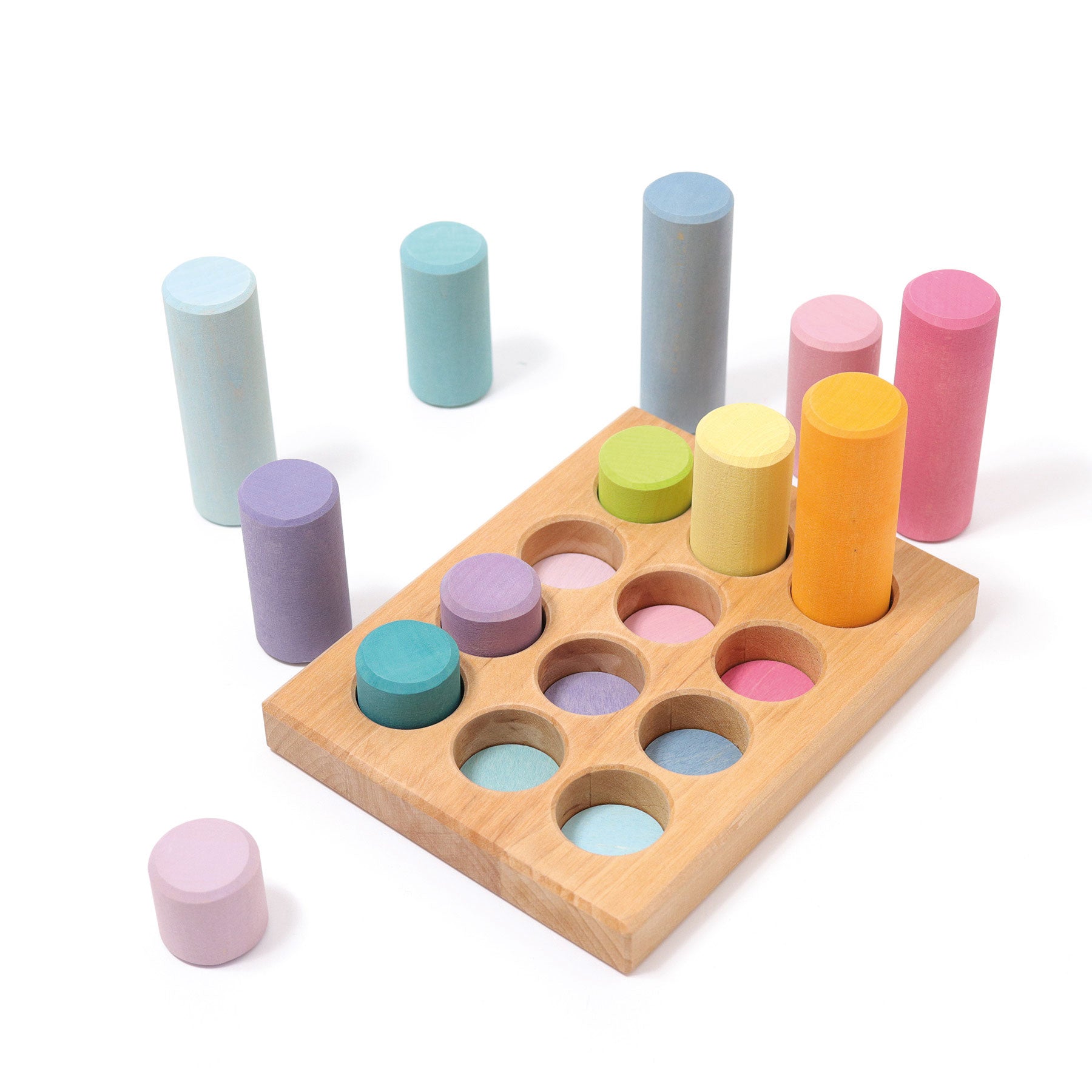 Grimm’s Rollers Small Pastel Sorting Game | Wooden Building Sets | Children of the Wild