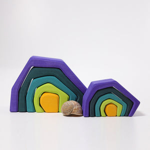 Grimms Stacking Cave Large  | Wooden Block Sets | 12+ Months | Children of the Wild