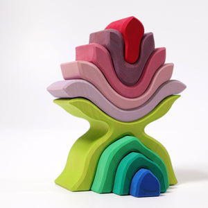 Grimms Stacking Flower | Wooden Block Sets | For ages 3+ years | Children of the Wild