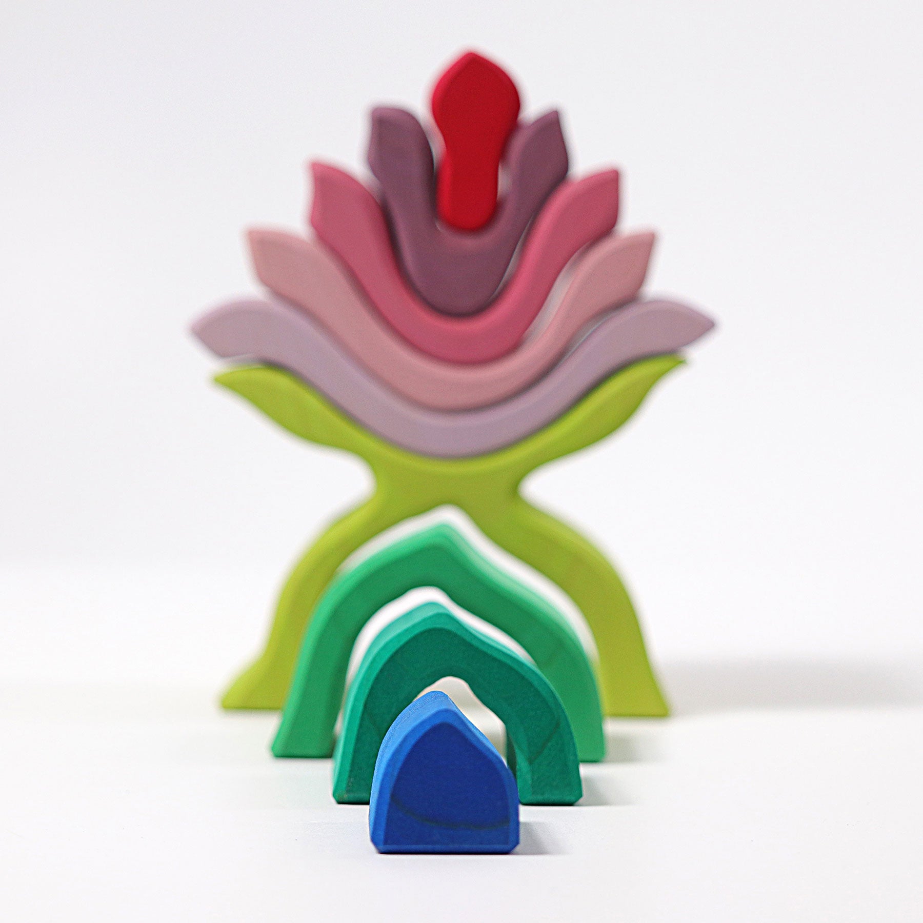 Grimms Stacking Flower | Wooden Block Sets | 12+ Months | Children of the Wild