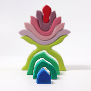 Grimms Stacking Flower | Wooden Block Sets | For ages 3+ years | Children of the Wild