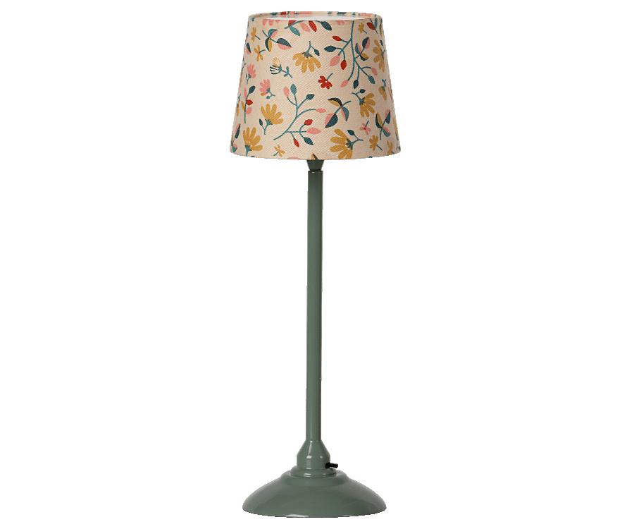 Maileg Miniature Floor Lamp Dark Mint 11011602 | Dolls House Furniture | Children of the Wild