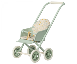 Maileg Micro Stroller in Mint | Children of the Wild