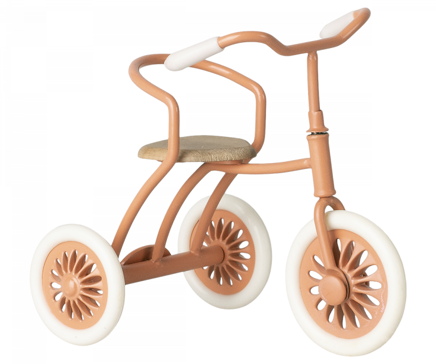 Maileg Mouse Abri à tricycle in Coral | 2023 Release | Children of the Wild