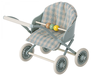 Maileg Baby Mice Stroller in Mint | 2023 New Release | Children of the Wild