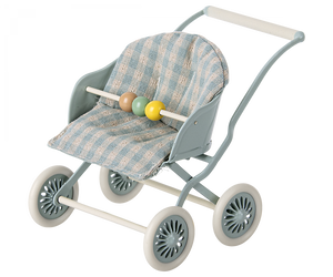 Maileg Baby Mice Stroller in Mint | 2023 New Release | Children of the Wild