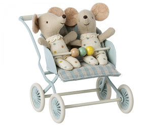 Maileg Baby Mice Stroller in Mint | 2023 New Release | Children of the Wild