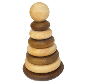 Q Toys Natural Wooden Stacking Rings | 25% OFF | 2+ years | Children of the Wild