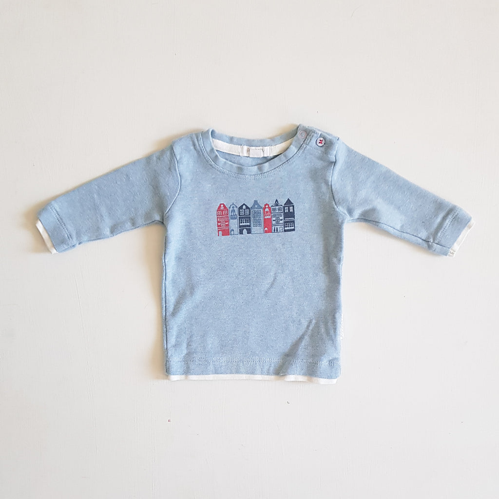 THRIFT Purebaby - Blue Sweater Size 000