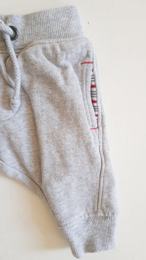 THRIFT Purebaby - Grey Track Pants Size 000