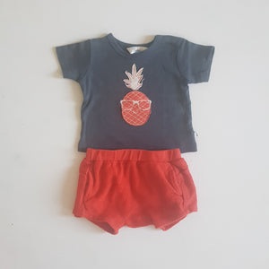 THRIFT Bebe by minihaha - Cool Pineapple Shirt Size 00