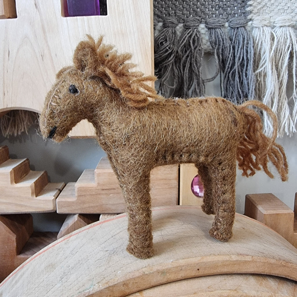 Papoose Fair Trade Felt Horse Toy | Small World | Children of the Wild