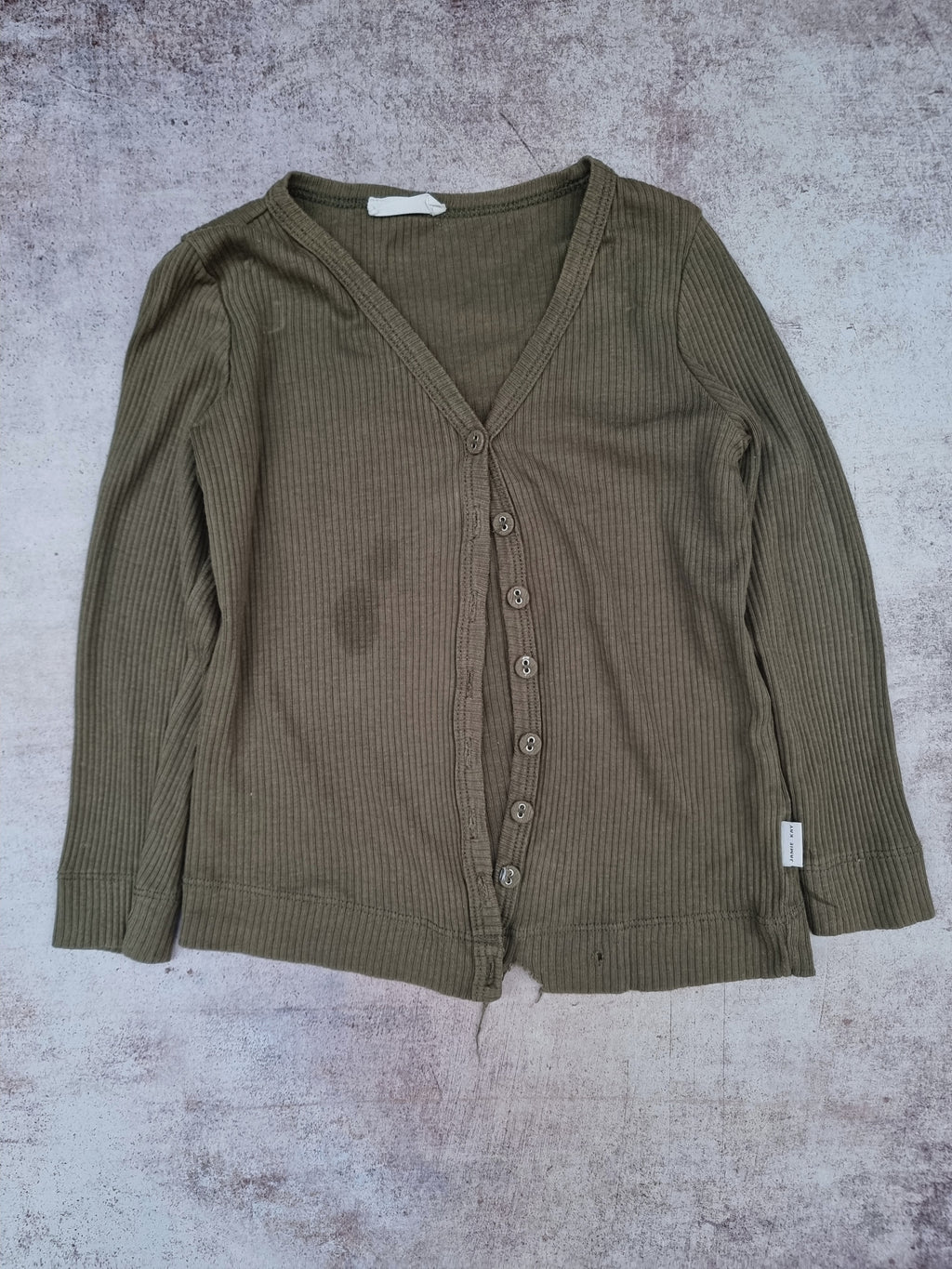 THRIFT SECOND LIFE Jamie Kay Size 4 Olive Modal Cardigan | Children of the Wild