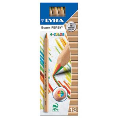 Lyra Pencils Super Ferby 4-colour 12 | Children of the Wild