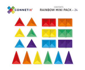 Connetix Tiles 24 Pc Mini Rainbow Set | 10% OFF SALE | Children of the Wild
