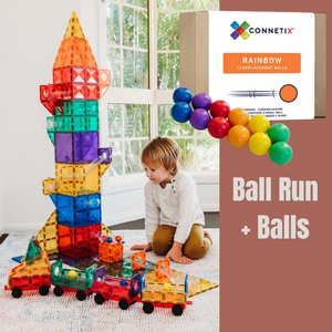 Connetix Ball Run and Ball Pack Bundle in Rainbow | FREE SHIPPING | Children of the Wild