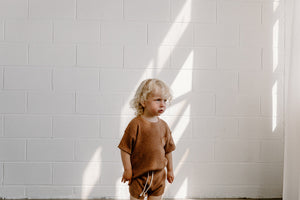 Grown Hemp Ribbed Shorts in Brownie | 30% OFF | Children of the Wild