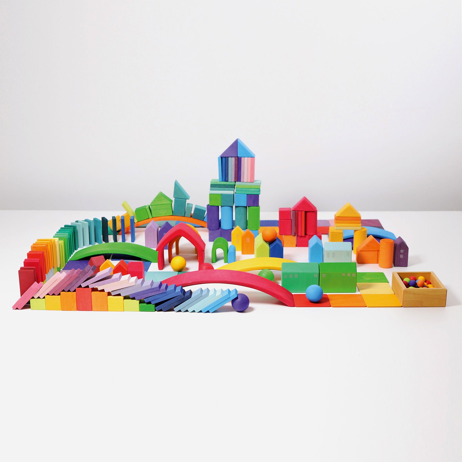 Grimms Bridge Rainbow | Wooden Building Sets | 0+ Years | Children of the Wild