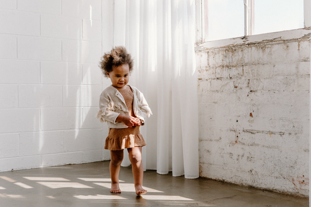 Grown Fringe Cardigan in Oatmeal | Children of the Wild