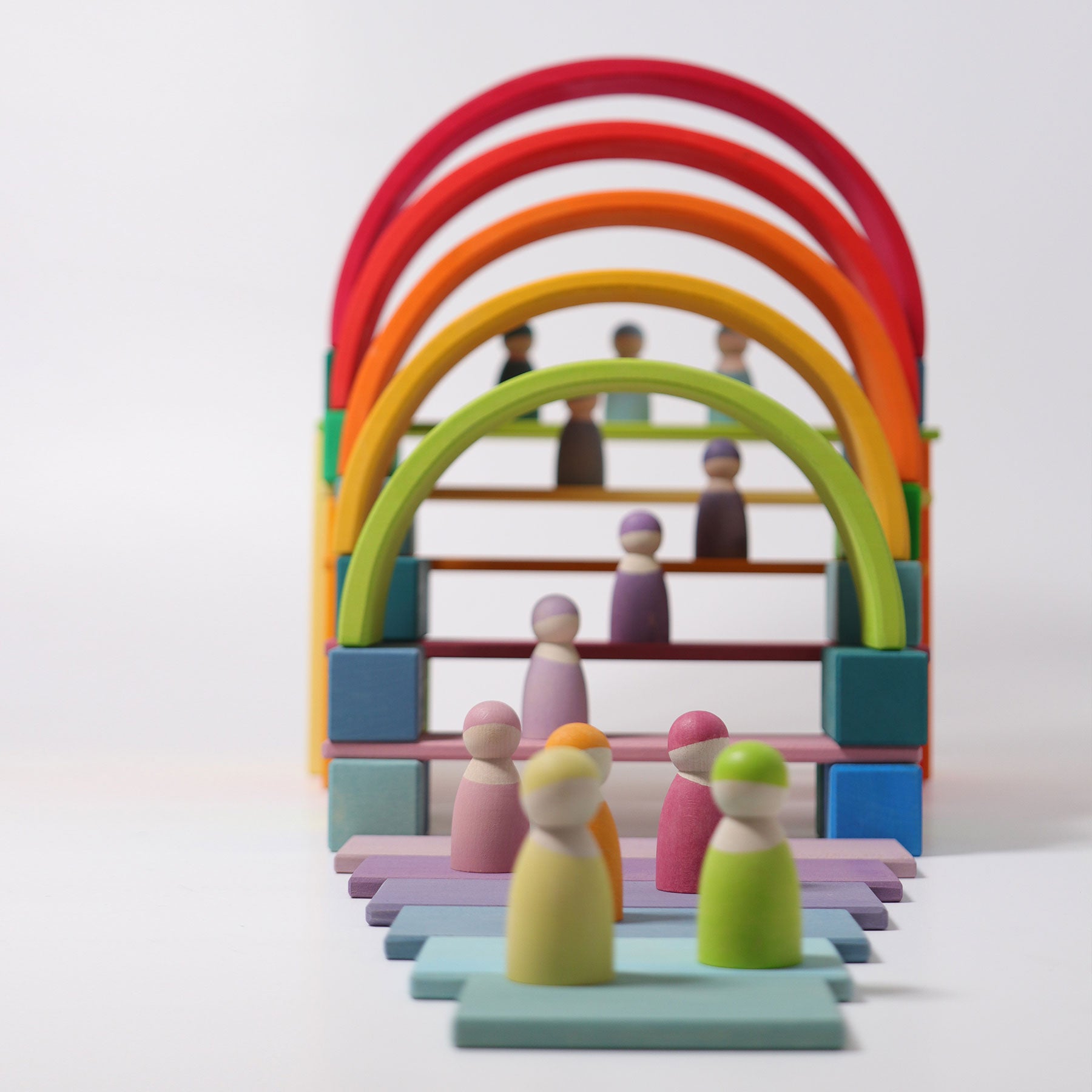 Grimms Large Rainbow | Wooden Building Sets | Children of the Wild
