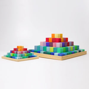 Grimms Small Stepped Pyramid | Wooden Building Sets | Children of the Wild