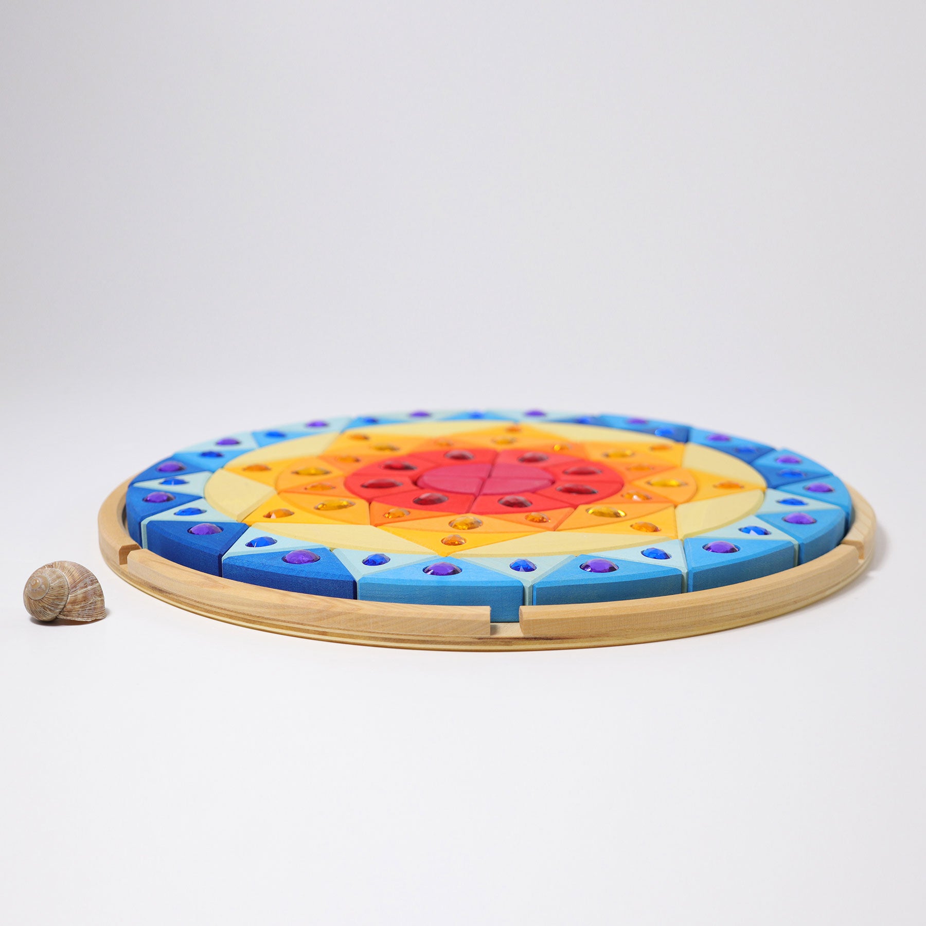 Grimms Sparling Mandala Sun Set | Wooden Block Sets | Children of the Wild