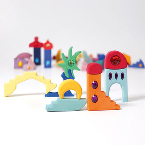 Grimms Sparling Mandala Orient Building Set | Wooden Block Sets | Children of the Wild