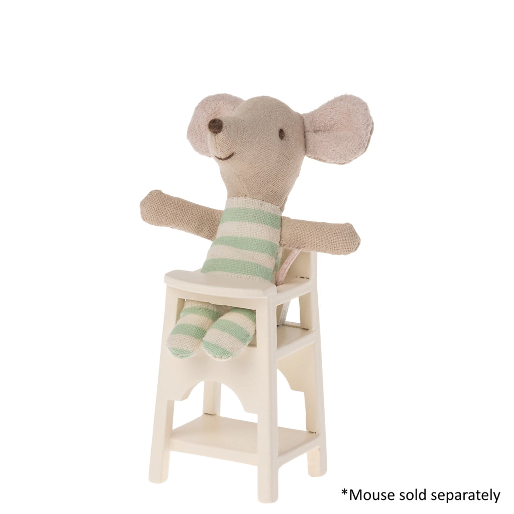 Maileg High Chair for Mouse in Off-White | Children of the Wild