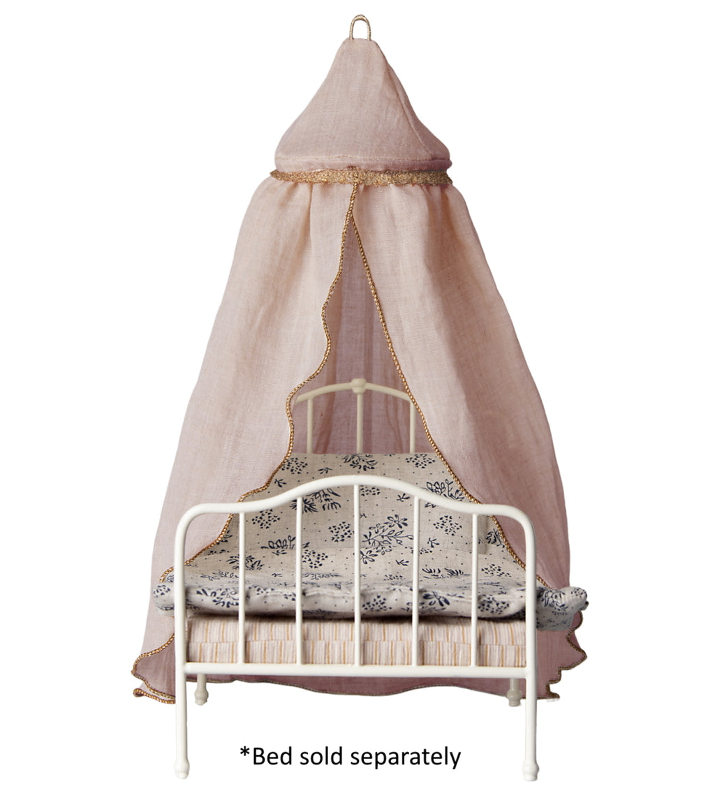 Maileg Miniature Bed Canopy in Rose | Children of the Wild