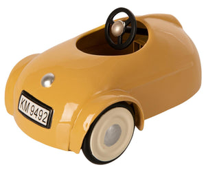 Maileg Mouse Little Brother with Yellow Vintage Car | Children of the Wild