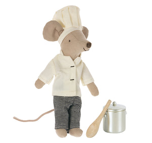 Maileg Chef Mouse with Pot and Spoon | 2022 Release | Children of the Wild