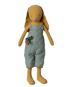 Maileg Dusty Yellow Bunny in Overalls | Size 3 | Children of the Wild