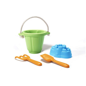 Green Toys - Sand Castle Mould Beach and Sand Pit Set - Green