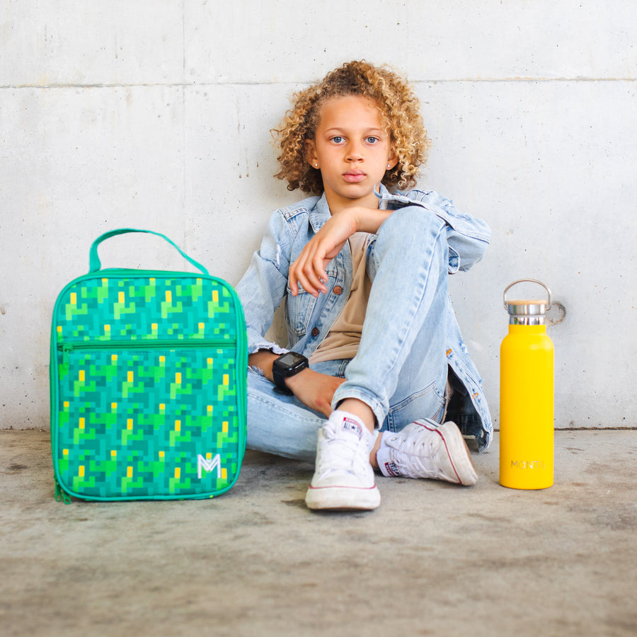 Montii Co Large Insulated Lunch Bag in Pixels | 50% OFF SALE | Children of the Wild