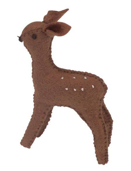Gluckskafer Fawn Standing Handmade Felt Toy | 30% OFF | Children of the Wild